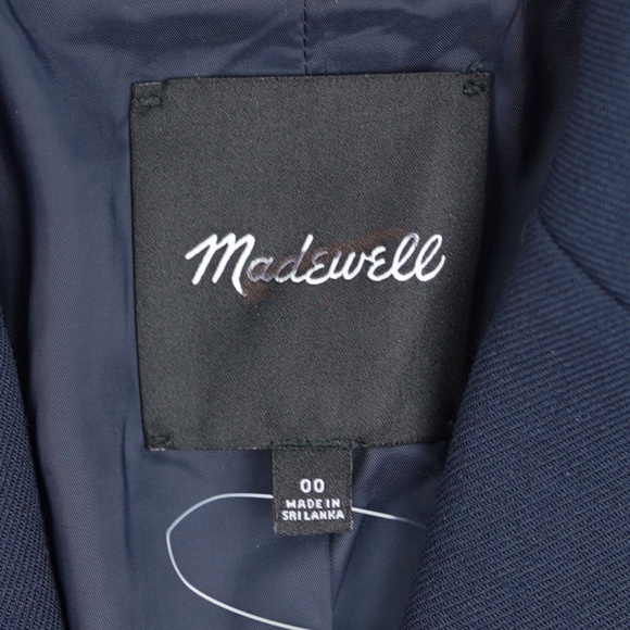 New MADEWELL Size 00 The Alston Blazer in Deep Navy $218 NS390 - Picture 8 of 8